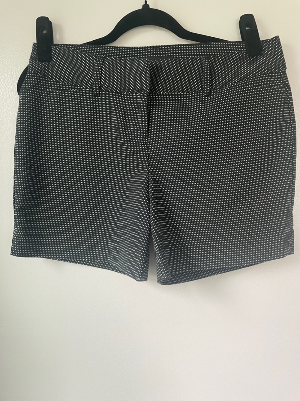 The Limited Black & White Micro-Pattern tailored shorts size 4